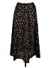 Basic Editions 100% Polyester Floral Black Casual Skirt Size L - photo 2