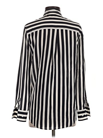Adriano Goldschmied Long Sleeve Silk Top (view 2)