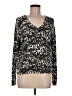 Minnie Rose Animal Print Black Pullover Sweater Size M - photo 1
