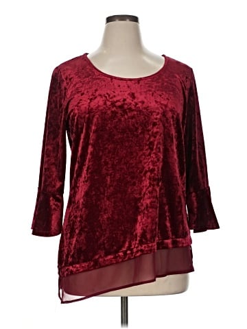 NY Collection 3/4 Sleeve Top (view 1)