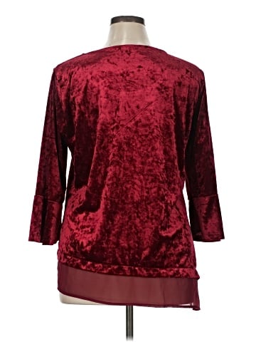 NY Collection 3/4 Sleeve Top (view 2)