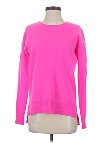 Aqua Cashmere Pullover Sweater (view 1)