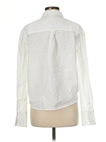 Another Tomorrow Long Sleeve Button-Down Shirt (view 2)