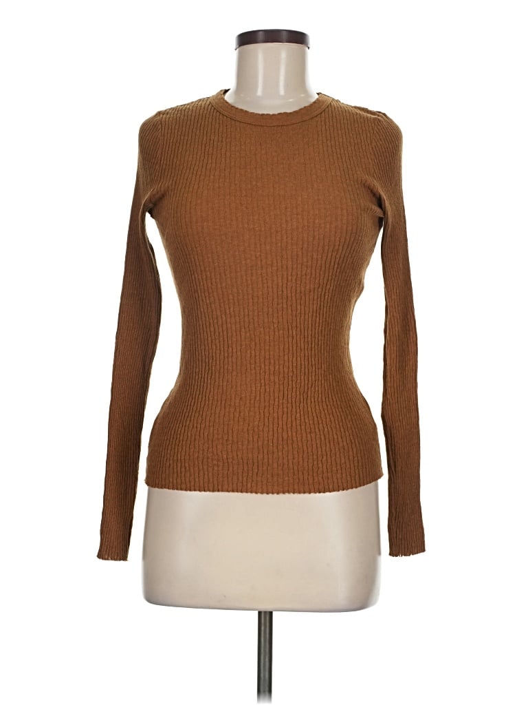 Pre-owned Enza Costa Pullover Sweater In Brown