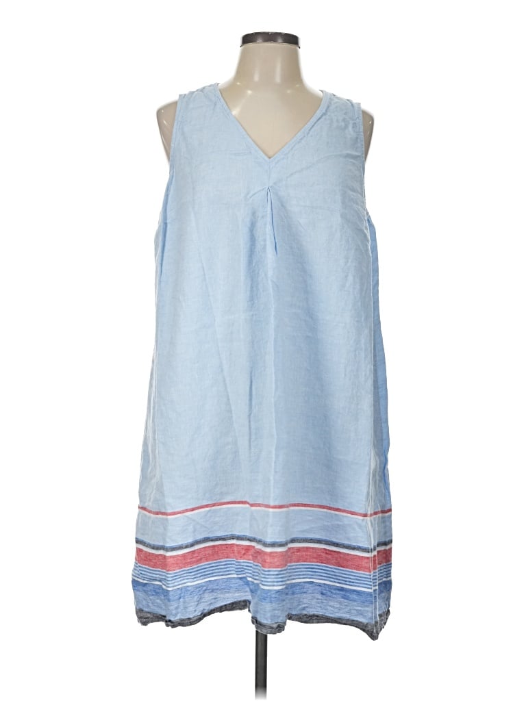 Pre-owned Jjill Casual Dress In Blue