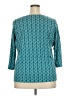 L.L.Bean 100% Supima Cotton Teal 3/4 Sleeve Blouse Size 2X - photo 2