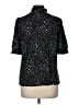 Anne Klein Polka Dots Black Short Sleeve Blouse Size M - photo 2