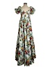 Cara Cara Floral Ivory Gray Casual Dress Size 0 - photo 1