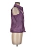 ICE Purple Sleeveless Button-Down Shirt Size M - photo 4