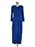 Kasper 100% Polyester Blue Casual Dress Size 6 - photo 1