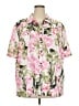 Unbranded Tropical Pink Short Sleeve Blouse Size XXXL - photo 1