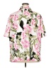 Unbranded Tropical Pink Short Sleeve Blouse Size XXXL - photo 2