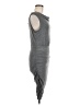 Express Solid Gray Casual Dress Size M - photo 4