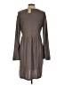 Suzanne Betro Solid Gray Casual Dress Size L - photo 2