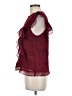 Guest Editor 100% Polyester Burgundy Sleeveless Blouse Size M - photo 5