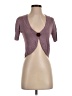 Max Mara 100% Silk Purple Silk Cardigan Size 4 - photo 1
