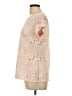 Reiss Tan Short Sleeve Top Size L - photo 5