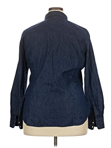 J.Crew Factory Store Long Sleeve Button-Down Shirt (view 2)