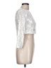 Habitual 100% Polyester Silver 3/4 Sleeve Top Size 12 - photo 4