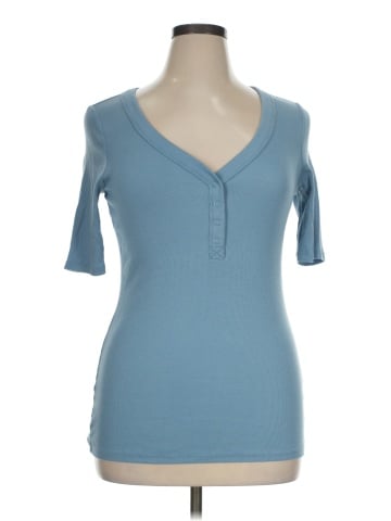 Torrid Short Sleeve Henley (view 1)