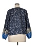 Ann Taylor LOFT 100% Cotton Blue 3/4 Sleeve Blouse Size XL - photo 2