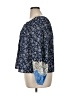 Ann Taylor LOFT 100% Cotton Blue 3/4 Sleeve Blouse Size XL - photo 5