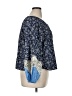 Ann Taylor LOFT 100% Cotton Blue 3/4 Sleeve Blouse Size XL - photo 4