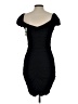 Planet Gold Solid Black Cocktail Dress Size L - photo 2