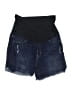 Just Black Blue Denim Shorts Size 32 waist - photo 1