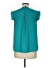 J.Crew 100% Polyester Teal Short Sleeve Blouse Size 6 - photo 2