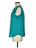 J.Crew 100% Polyester Teal Short Sleeve Blouse Size 6 - photo 5