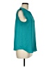 J.Crew 100% Polyester Teal Short Sleeve Blouse Size 6 - photo 4