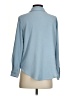 Ultra Flirt 100% Polyester Solid Blue Long Sleeve Blouse Size XS - photo 2