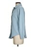 Ultra Flirt 100% Polyester Solid Blue Long Sleeve Blouse Size XS - photo 5
