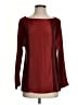 Porter Grey 100% Silk Burgundy Blouse Size 0 - photo 1