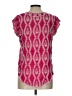 Solitaire 100% Rayon Pink Short Sleeve Blouse Size L - photo 2