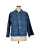 Assorted Brands Stripes Blue Denim Jacket Size 1X - photo 1