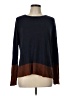 Eileen Fisher Color Block Brown Blue Pullover Sweater Size L - photo 1