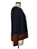 Eileen Fisher Color Block Brown Blue Pullover Sweater Size L - photo 4