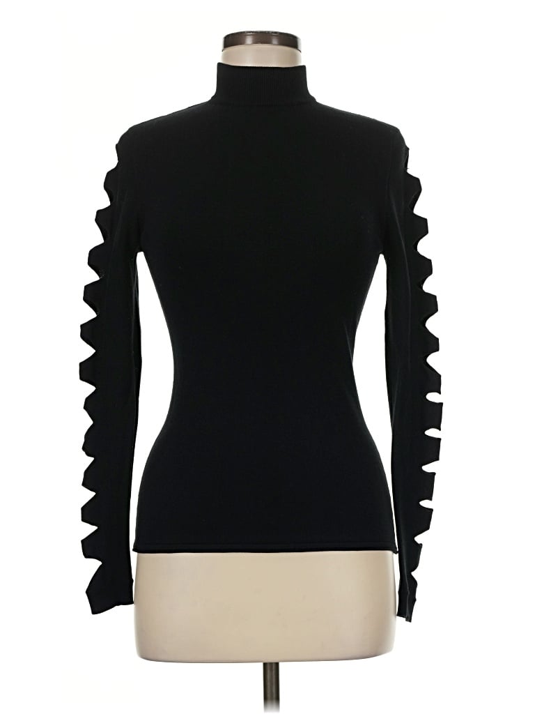 Pre-owned Aqua Turtleneck Sweater In Black