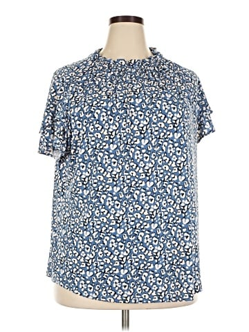 Adrianna Papell Short Sleeve Blouse (view 1)