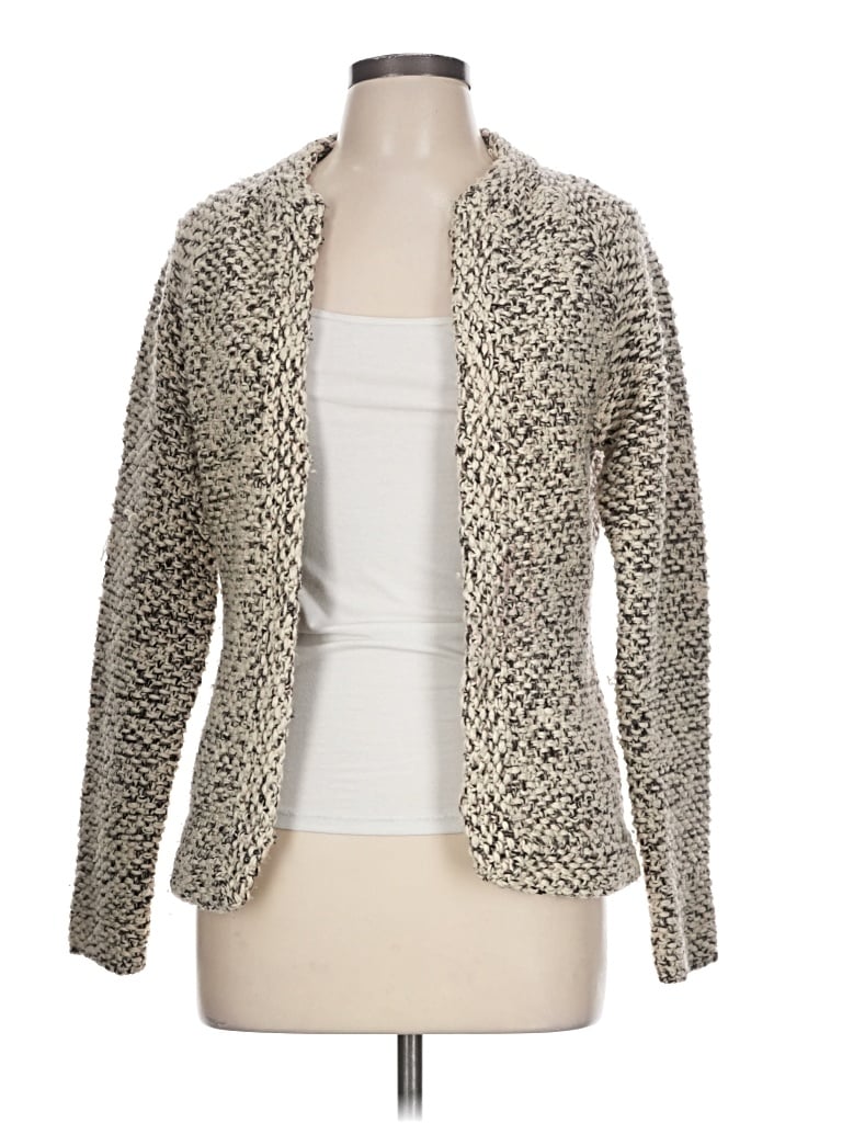 Pre-owned Jcrew Wool Cardigan Sweater In Ivory