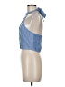 Shein Blue Sleeveless Blouse Size 6 - photo 5