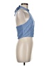 Shein Blue Sleeveless Blouse Size 6 - photo 4