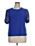 CeCe Blue Short Sleeve T-Shirt Size XL - photo 1