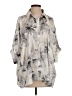 Jess Lea 100% Polyester Print Gray 3/4 Sleeve Blouse Size S - photo 1