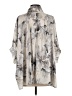 Jess Lea 100% Polyester Print Gray 3/4 Sleeve Blouse Size S - photo 2
