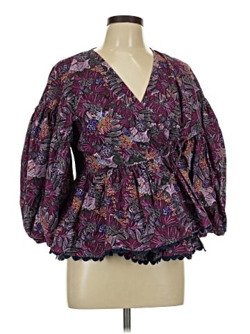 KIKA VARGAS X TARGET 3/4 Sleeve Blouse (view 1)