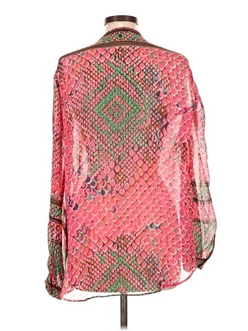 Hale Bob Long Sleeve Silk Top (view 2)
