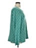 Kim Rogers Polka Dots Teal Long Sleeve Blouse Size XL - photo 4